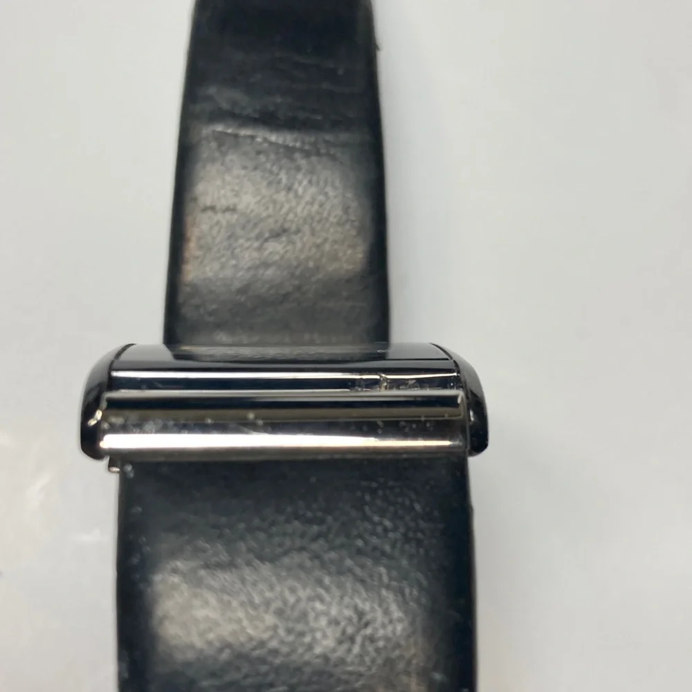 Citizen Eco Drive, parts or restore, untested, black dial, NO BATTERY.